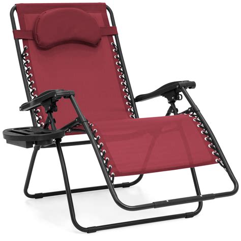 Best Choice Products Oversized Zero Gravity Outdoor Reclining Lounge Patio Chair W Cup Holder
