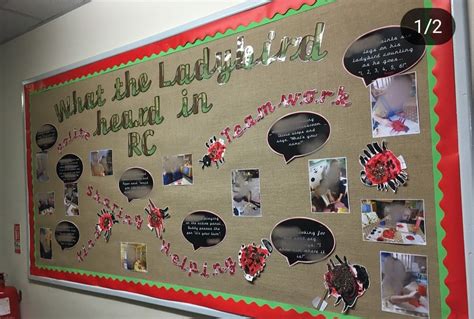 What The Ladybird Heard Display Board We Made Our Own Glitter