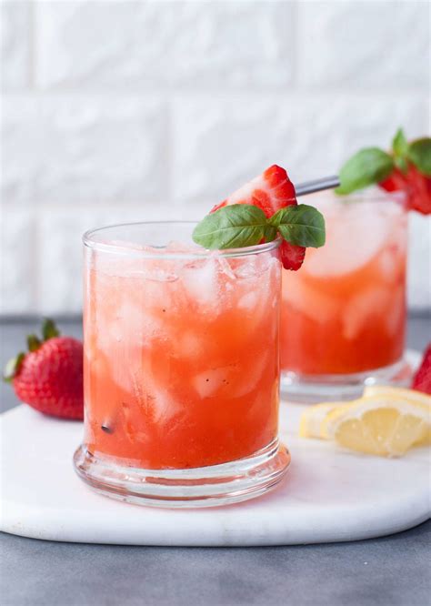 Bourbon is one of the most popular styles of whiskey. Low Carb Strawberry Basil Bourbon Smash | Peace Love and ...