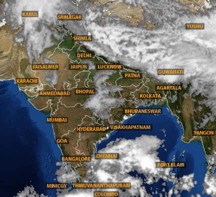 Weather forecast accurate to a district level. Weather in India to be rainy in many places tomorrow ...