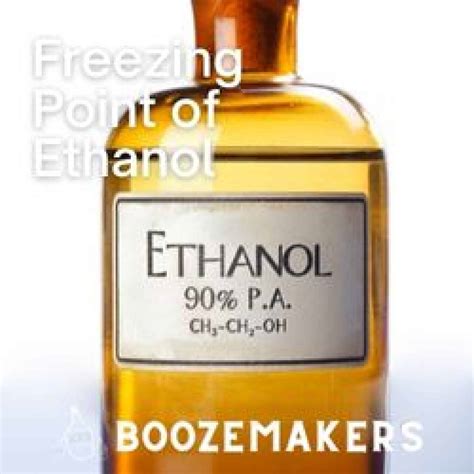 The Freezing Point Of Alcoholic Drinks Boozemakers