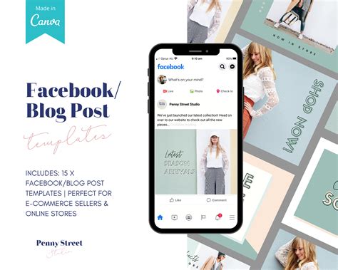 Facebook Post Template Canva Template Online Download Now Etsy