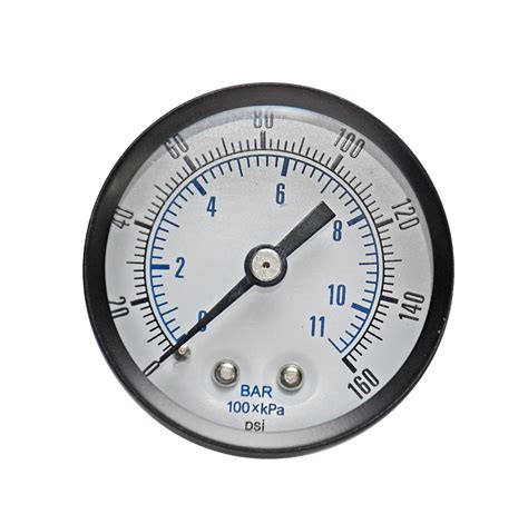 18 Bsp 0 160 Psi 0 11bar Brass Pressure Gauge Controlair