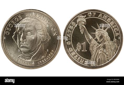 George Washington Presidential Dollar Coin Stock Photo Alamy