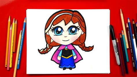 How To Draw Anna From Frozen New Art For Kids Hub