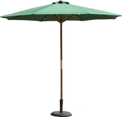 Bayside21 9ft Wooden Market Umbrella Green Patio