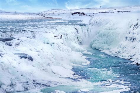 Iceland Gullfoss In Winter Photograph By Melanie Viola Fine Art America