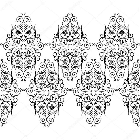 The border pattern drawn in this way does not have much empty space for useful content, which you can very easily solve if you slightly reduce the floral motif. Webbing, lace, border seamless pattern with swirling ...