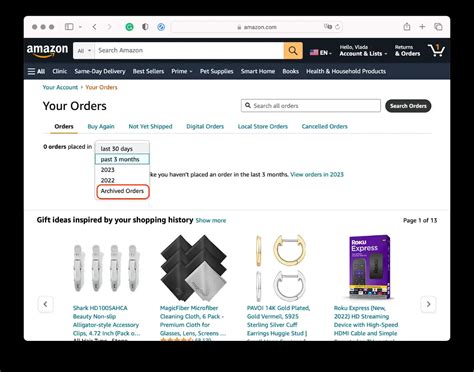 How To View Archived Orders On Amazon Tab Tv