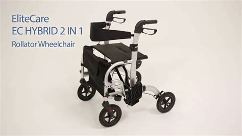 Elitecare Hybrid 2 In 1 Rollator Wheelchair Fenetic Wellbeing Youtube