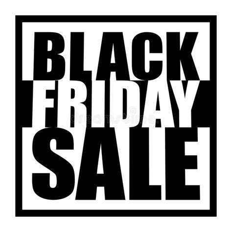 Black Friday Sale Sign Stock Vector Illustration Of Minimal 259506698