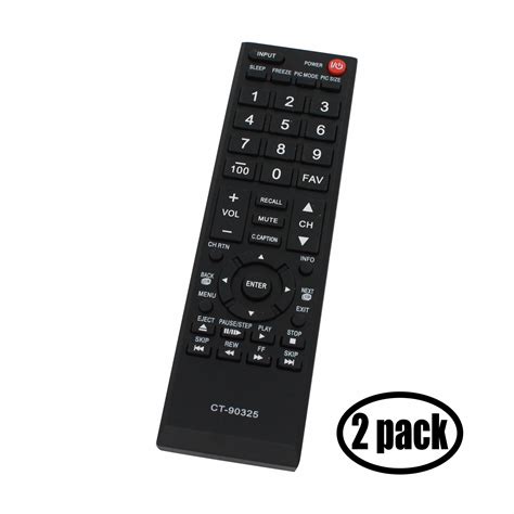 2 Pack Replacement For Toshiba Ct 90325 Tv Remote Control Works With