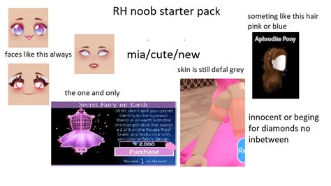 Roblox Royal High Noob Starter Pack Rstarterpacks