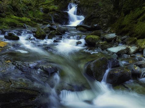 Waterfalls In Kirkton Glen Balquhidder Scotland Landscape Nature Small