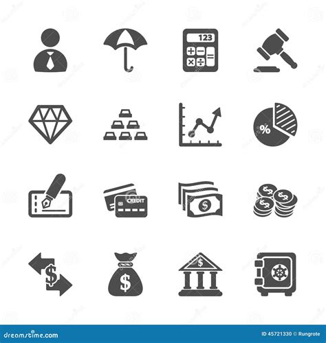 Business And Finance Icon Set Vector Eps10 Stock Vector Illustration