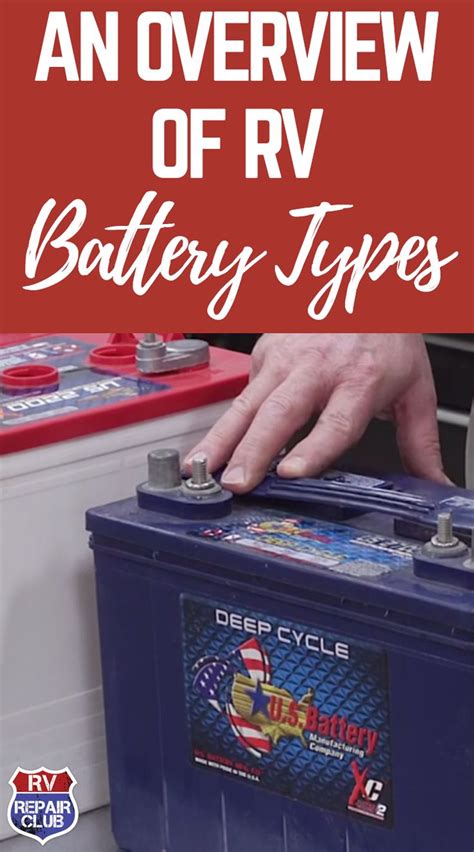 Rv Battery Types An Overview Of Your Options Rv Repair Rv Battery Rv