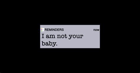 Not Your Baby Not Your Baby Sticker Teepublic