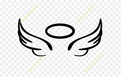 Halo Clipart Svg Simple Angel Wings Svg Png Download 3472995