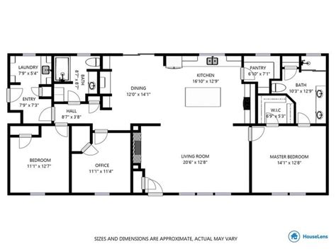 Find 3 bedroom 2 bathroom floor plans. Style: Double Wide Model: EAGLE RIVER 64J466 Bedrooms: 3 ...
