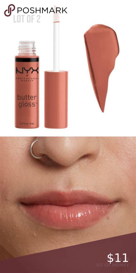 2 X Butter Gloss Bit Of Honey By Nyx Professional Makeup Nyx