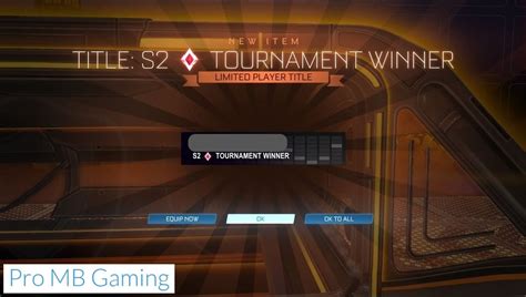 How To Win A Rocket League Tournament Title Pro Mb Gaming