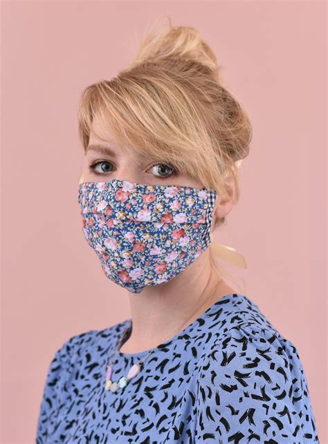 Reusable 3 Layer Cotton Cloth Face Mask With Nose Wires And Etsy