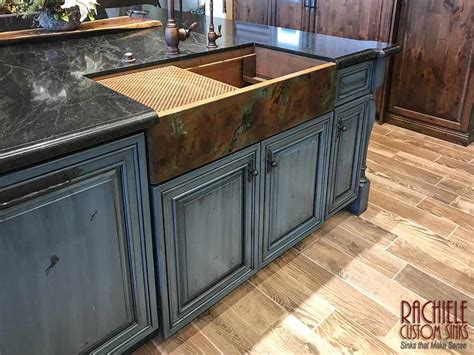 Hundreds Of Photos Of Copper Sinks Installed In Kitchens Kitchen Design Rustic Kitchen Sinks