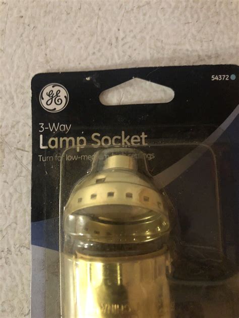 Ge 3 Way Lamp Socket Medium Base Turn For Low Medium High Light