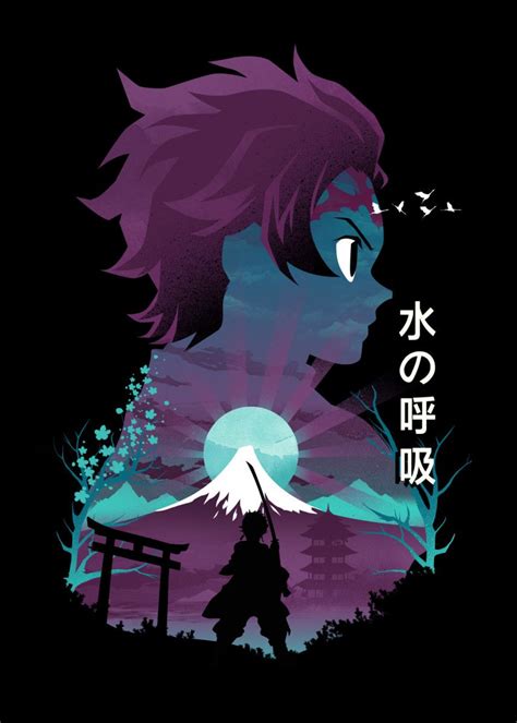 Anime Hero Tanjiro Poster By Dan Fajardo Displate In 2021 Anime