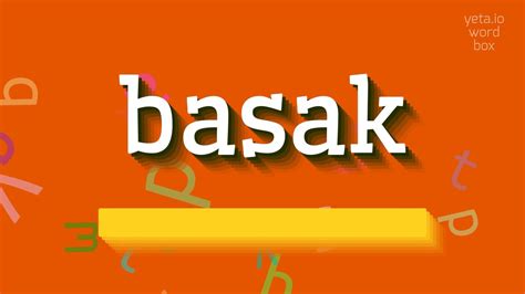 Basak How To Pronounce Basak Youtube