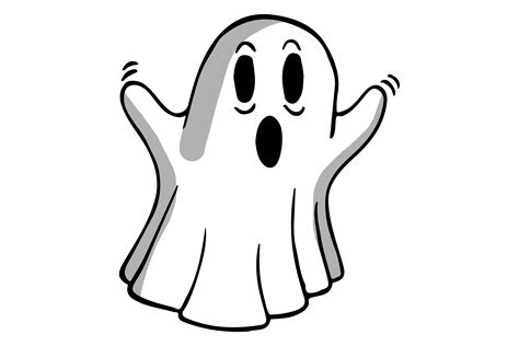 Halloween Ghost Cartoon Sticker Illustration Par Mvmet · Creative Fabrica