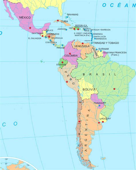 Lista Foto Mapa De Latinoamerica Con Nombres Blanco Y Negro Alta Definición Completa k k