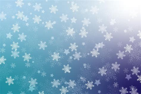 Premium Vector Snowflake Crystal Falling During Winter In December