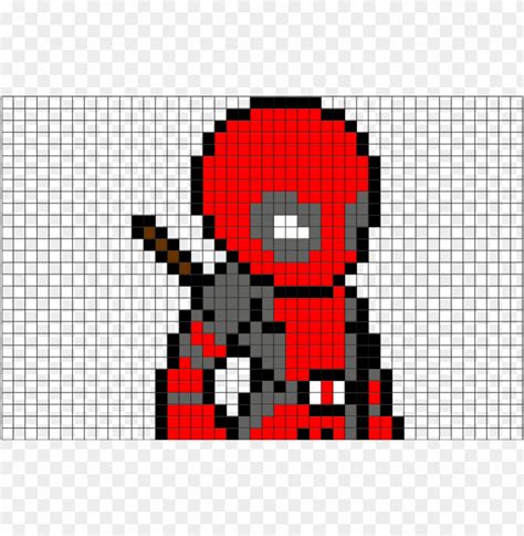 Minecraft Deadpool Pixel Art Grid Pixel Art Grid Gallery