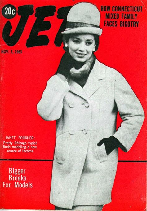 Model Janet Foucher Covers Jet Magazine Jet Magazine November 7 1963