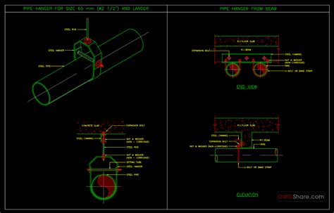 Pipe Hanger Autocad Free Cad Block Symbols And Cad Drawing Images And