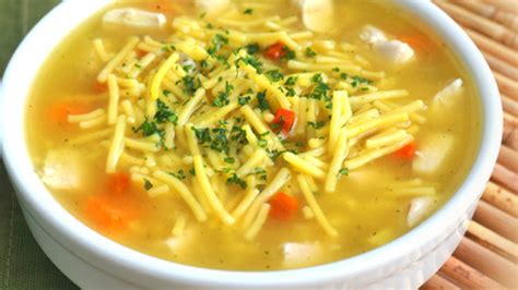 This quick chicken and sweetcorn soup is a perfect way to use up scraps of chicken leftover from a roast. Chicken Noodle Soup Recipe