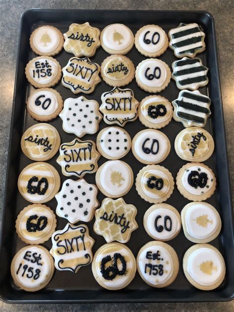 Check spelling or type a new query. 60th birthday cookies #blackandgold #sugarcookies # ...
