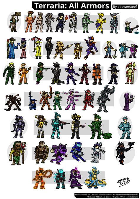 Terraria All Armors 13 By Ppowersteef On Deviantart