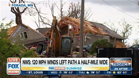 Nws Confirms An Ef 2 Tornado Hit Forada Mn With 120 Mph Winds Latest