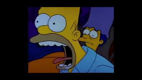 The Simpsons Homer Simpson Screams That He Had A Nightmare Youtube