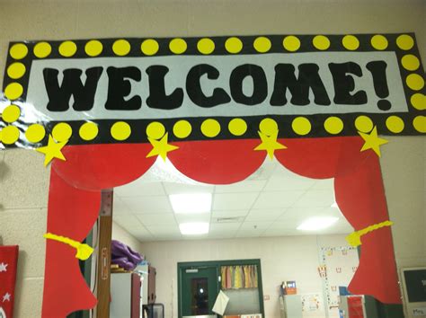My Kindergarten Hollywood Themed Doorway Circus Classroom Stars