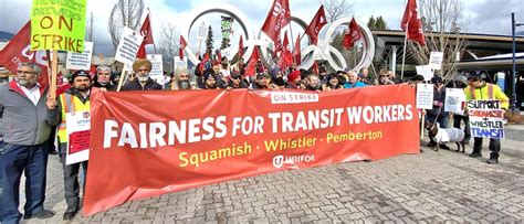 Rally Support Sea To Sky Transit Workers Unifor