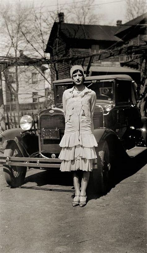 here is an interesting collection of old snapshots that shows women posing with fords in the