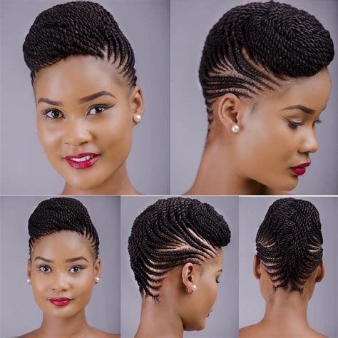 Hair is braided close to the scalp in a continuous, raised row. Pin on Black Hairstyles