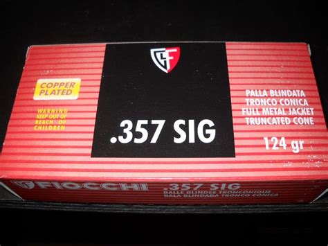 Fiocchi 357 Sig Fmjtc 124 Grain Amm For Sale At