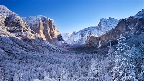 High Quality Wallpaper Yosemite National Park Winter 4k Wallpaper