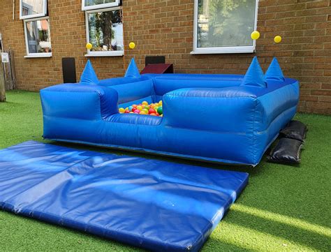 Inflatable Ball Pit Blue Bouncy Castle And Soft Play Hire In Abingdon