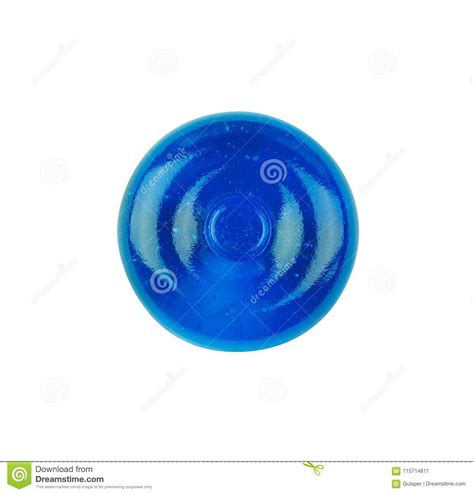 Blue Round Lollipop Isolated On White Background Stock Image - Image of ...