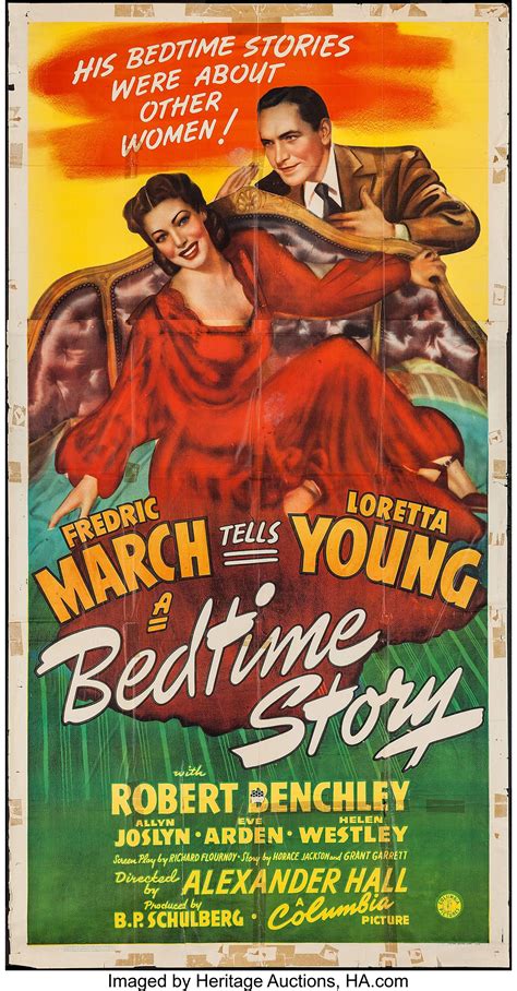 Bedtime Story Columbia 1941 Three Sheet 41 X 785 Comedy